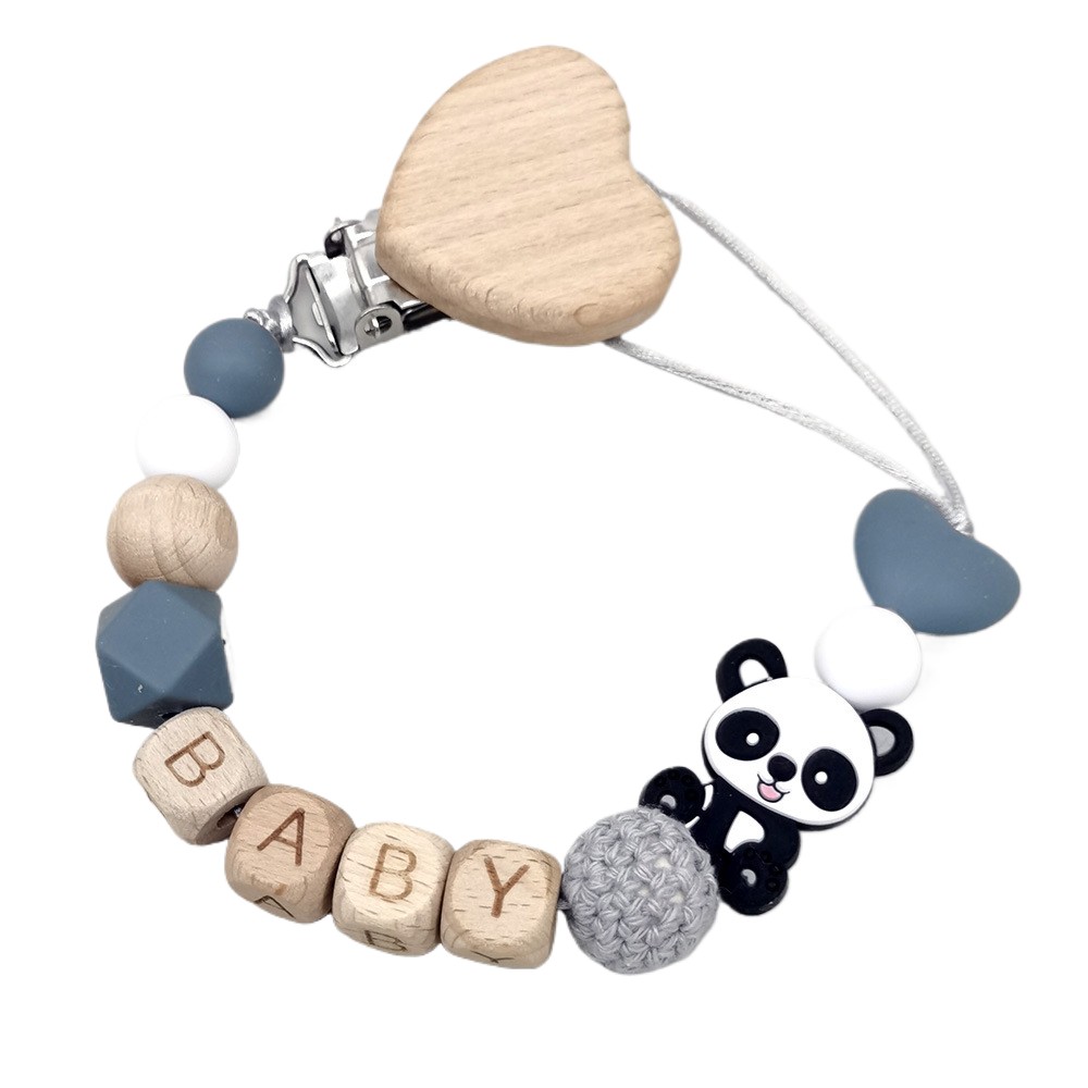 Baby Products 2 Years - Rantai Empeng Bayi Kayu Personalisasi Desain